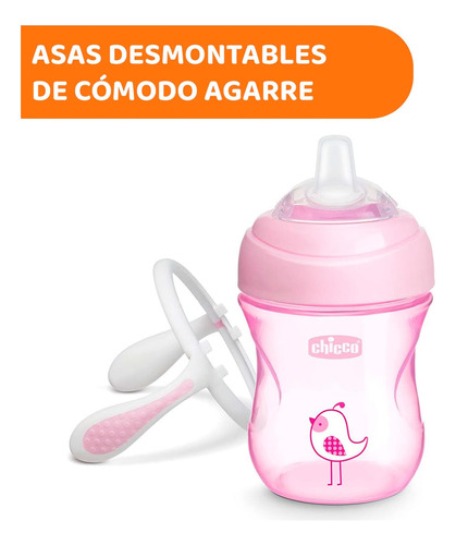 Pack 2 Vasos De Transición Chicco Anticólicos 4m+ Rosa 200ml