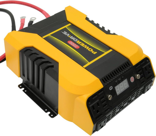 Inversor De Corriente Pd2000 2000 Watt Bluetooth Amaril...