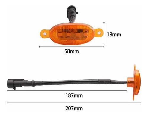 Luces Led Kit Ámbar Parrilla Carro Camioneta Con Control 12v