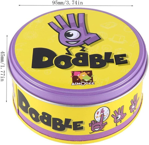 Imagen 6 de 10 de Spot It Dobble Juego De Carta De Mesa Caja 2 Pcs