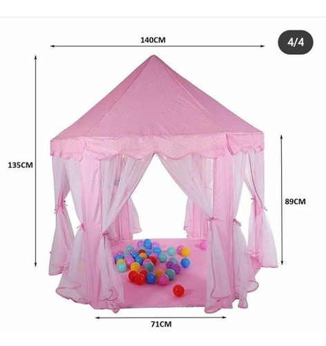 Carpa Castillo Real Para Niñas Entrega Inmediata