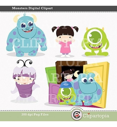 Kit Imprimible Monsters Inc Imagenes Clipart