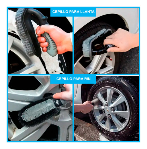 Set De Lavado Toalla Microfibra Auto Paño 8 Pzs