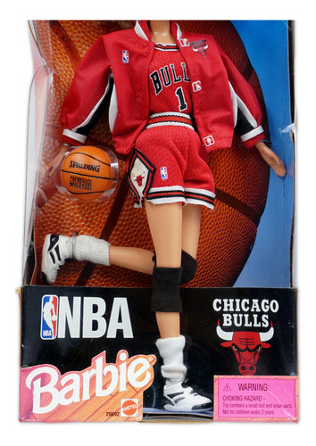 Barbie Nba Chicago Bulls Team Authentic Uniform 1998 Detalle