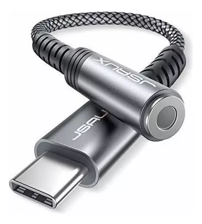 Adaptador USB tipo C a conector hembra para auriculares de 3,5 mm