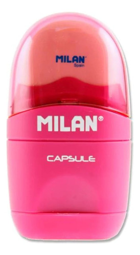 Sacapunta Escolar 1 Serv Con Recole Y Borra Capsule Rubber