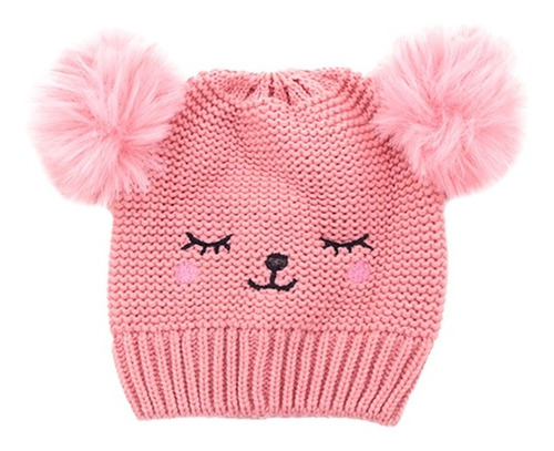 Gorro Invierno Infantil Nena  Tejido Diseño De Animalitos 