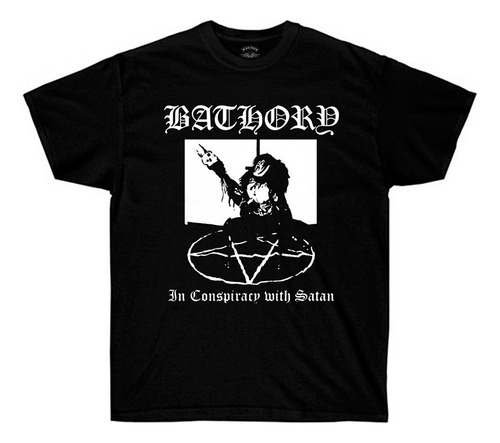 Remera Bathory - In Conspiracy With Satan #1 - Black Metal