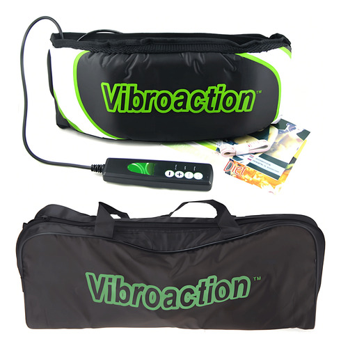 Cinturón Faja Reductora Vibrador Y Adelgazante Vibroaction Negro U