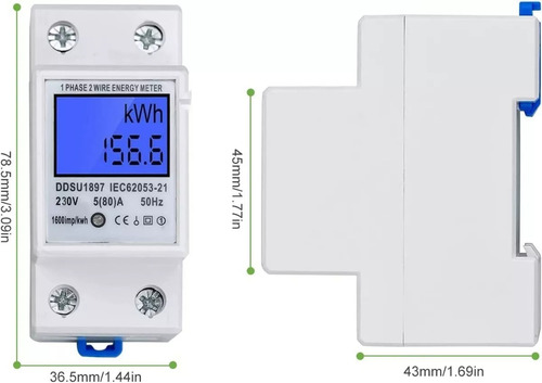 Remarcador Monofasico Digital Multiparametros 220v 80 A