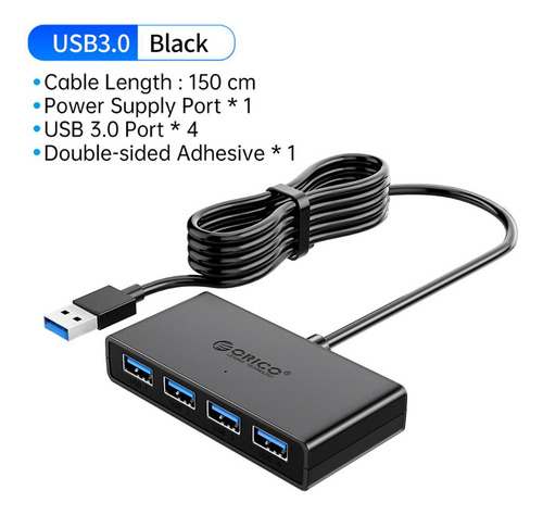 L Divisor Usb Orico Hub Usb 4 Multi Usb 3.0 Con Po