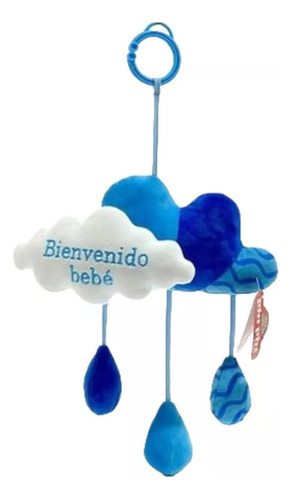 Nube Peluche Bienvenido Bebe Con Cascabel Bebes