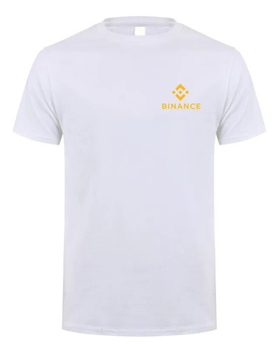 Camiseta De Manga Corta De Algodón Para Hombre Con Binance C