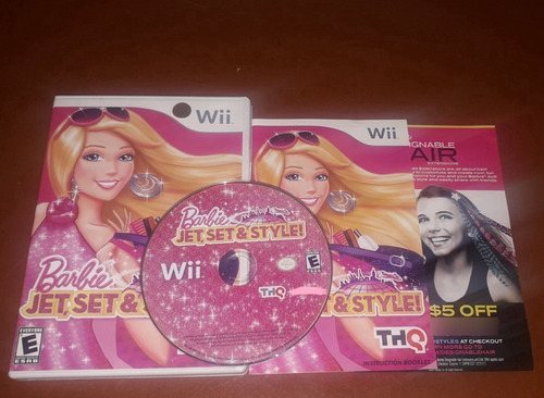 Video Juego Original Barbie Jet, Set & Style Para Wii (Usado)