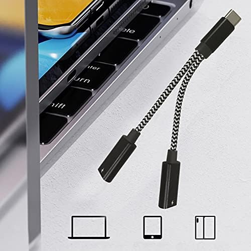 Hldinie Usb Tipo C A Doble Usb C Hembra Conector De Audio Au