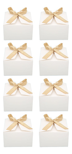 Cajas De Regalo, 20 Juegos, Color Blanco Rústico, Reciclable
