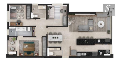 Imagem 24 de 26 de Apartamento À Venda, 107 M² Por R$ 792.000,00 - Jardim Faculdade - Sorocaba/sp - Ap0136