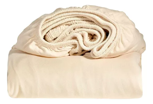 Sábana bajera ajustable 160x200 cm + 30 cm - Sábana bajera cama 160 -  Sábana blanca algodón percal
