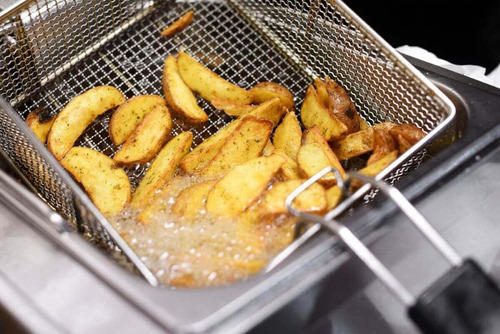 Freidor Migsa Bn-71 Papas Fritas Gajos Pollo Alitas Snack Gris