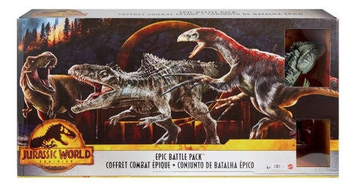 Jurassic World Dominion 3 Pack Batalla Epica Giganotosaurus