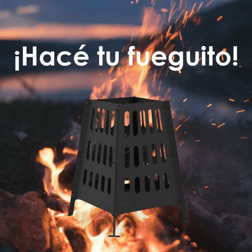 Fogonero Brasero Armable Cuadrado Bosca Fire Pit 250 Asador