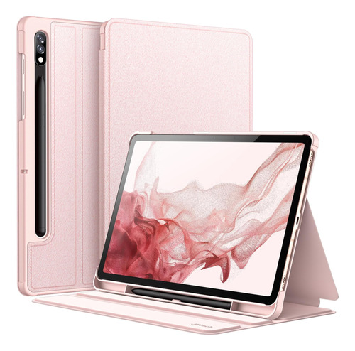 Jetech Funda P/ Samsung Galaxy Tab S8 S7 De 11 PuLG Oro Rosa