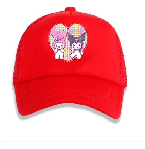 Jockey Gorro Niñas Kuromi My Melody Corazon