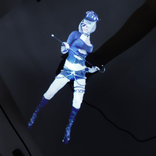 Exibição De Publicidade Em Ventilador Com Holograma 3d Com
