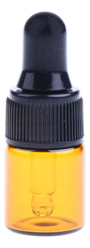 40 Botellas Cuentagotas De Vidrio Ámbar Micro De 1/3 Ml Con