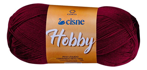 Hilo Para Tejer Cisne Hobby X 5 Ovillos - 500gr Por Color Color Rojo Sangre 00001