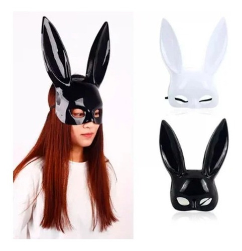 Orejas Coneja Disfraz Máscara Playboy Mujer Sexy Antifaz 