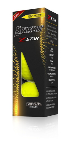 Pelota Golf Srixon Z Star Tubo X 3 