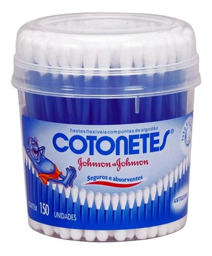 Imagem 2 de 4 de Hastes Flexíveis Cotonetes Johnson & Johnson 150 Unidades