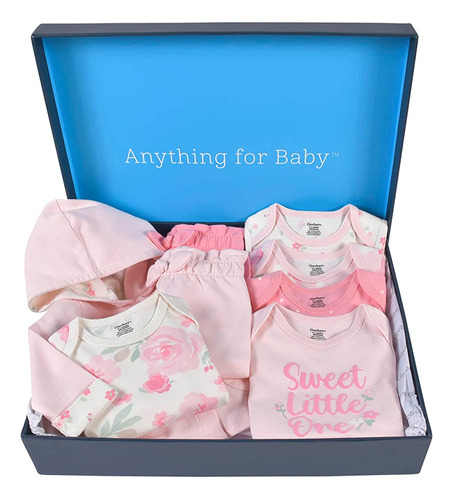 Gerber Baby 8-piece Clothing Gift Set (5pk Bodysuits 2pk Pan