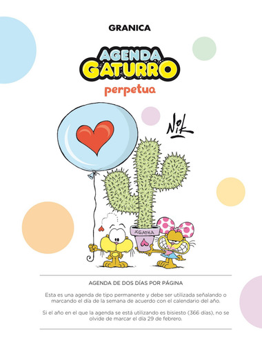 Imagen 3 de 5 de Agenda Perpetua Gaturro - Nik