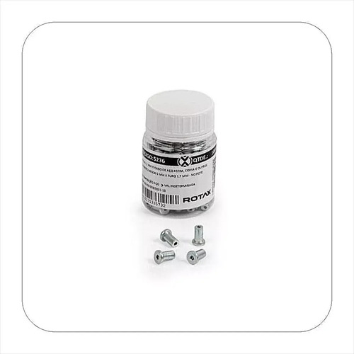 Travas Cabo Aço, Diam.5mmxcomp.10mmxaba 8mm Furo 1,7mm 100un