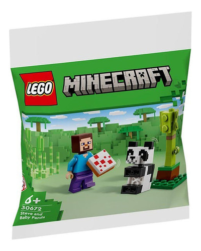 Lego Minecraft Steve Y Panda Bebe 30672 - Crazygames