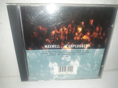 Maxwell - Mtv Unplugged Usa Impecable Cd (Usado)