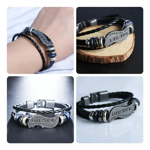 Pulsera De Cuero Diesel  Incluye Caja!