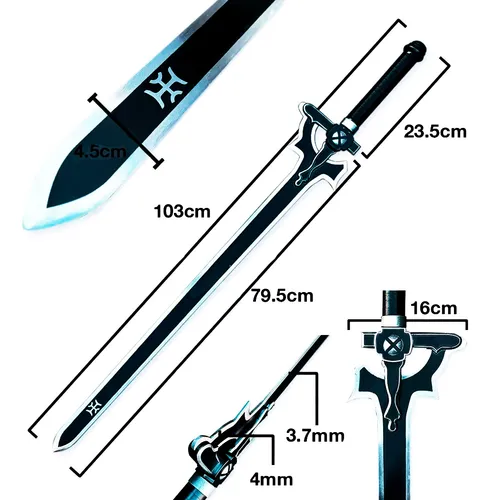 Espada Kirito Anime Sword Art Online Elucinator Sao Acero