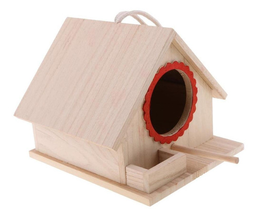 Casa De Pájaros De Para Pájaros Caja Colgante Con Cuerda