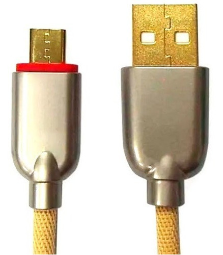 Cable Usb A Micro Usb Ronpin Mallado Ficha Metalizado 1mts 