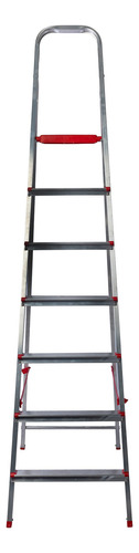 Escalera Hogareña De Aluminio 7 Escalones Liviana Lusqtoff