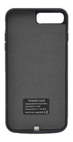 Imagen 3 de 9 de Smart Battery Case iPhone 6 Plus/7 Plus/8 Plus Cubre Bordes