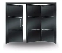 Comprar Porton Plegadizo Garage Negro