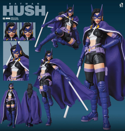 Action Figure Batman Mafex Hush Huntress Boneco Medicom Girl