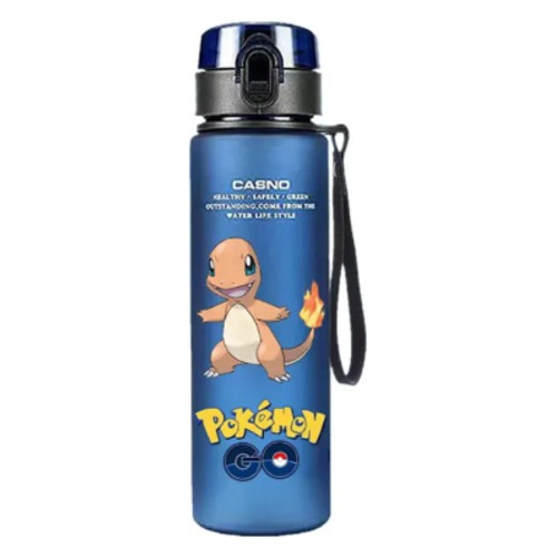 Botella De Agua Pokémon - Plástico Seguro - Regalo