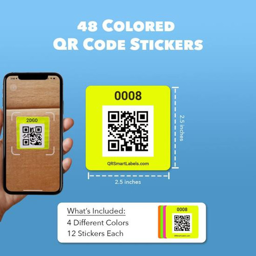 Etiquetas Inteligentes Con Código Qr | Pegatinas Escaneables