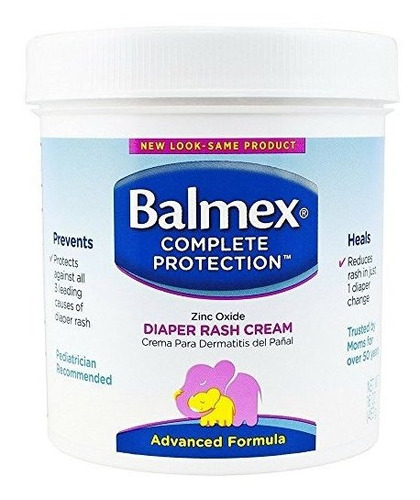 Balmex Dermatitis Del Pañal Crema Con Óxido De Zinc (16 Oz P