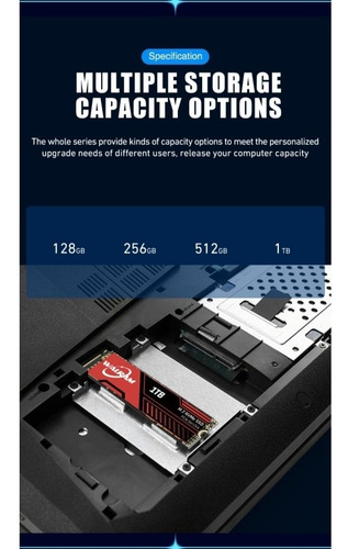 Imagen 7 de 9 de Disco Sólido Ssd M.2 Walram Original Nvme 1tb Pcie Gen 3x4